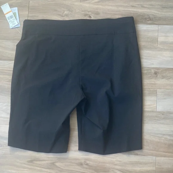 Ruby Rd black short pull on short with stretch slimming contour waistband 24W - Picture 14 of 17